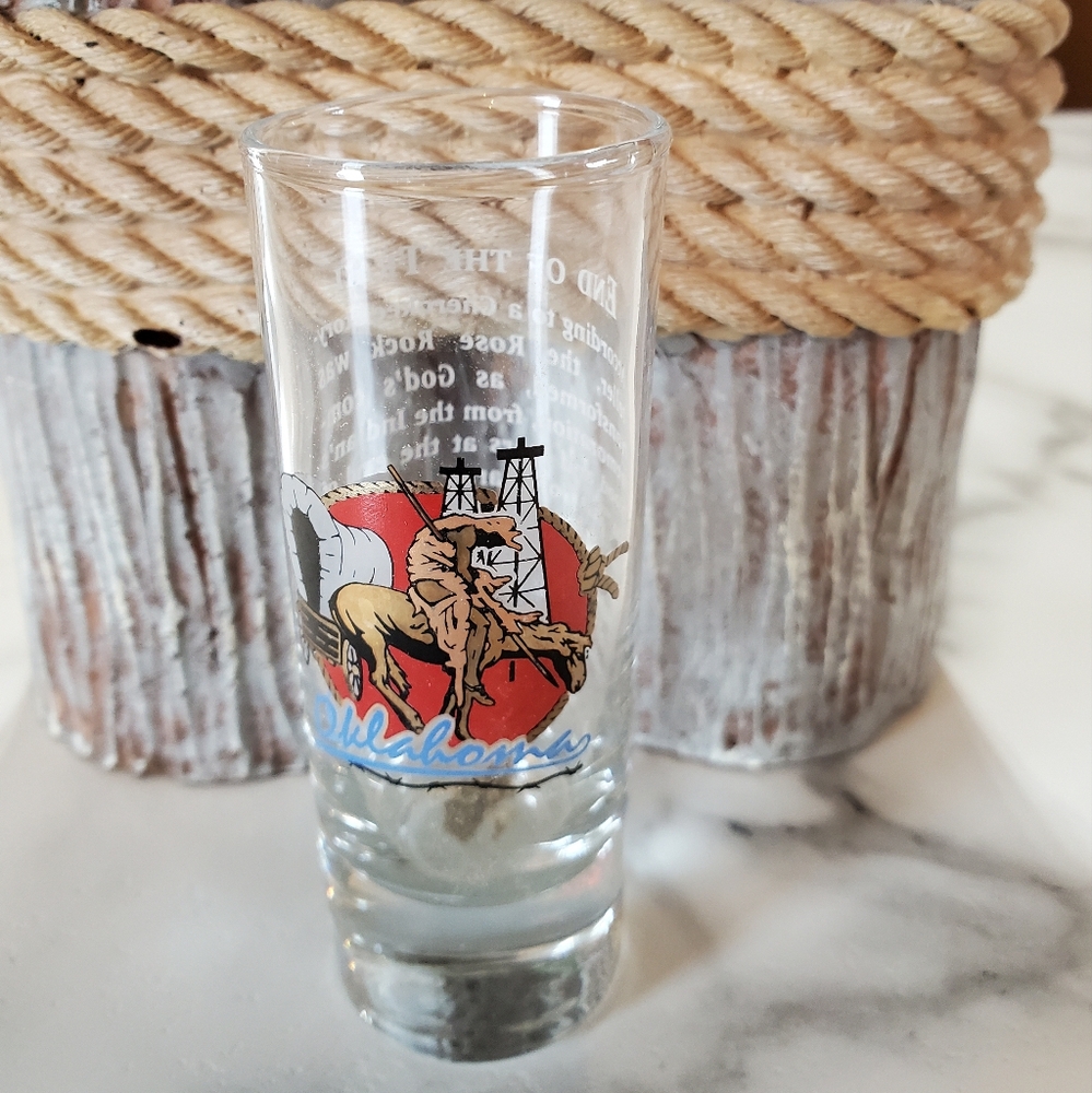 Oklahoma End of The Trail Shot Glass